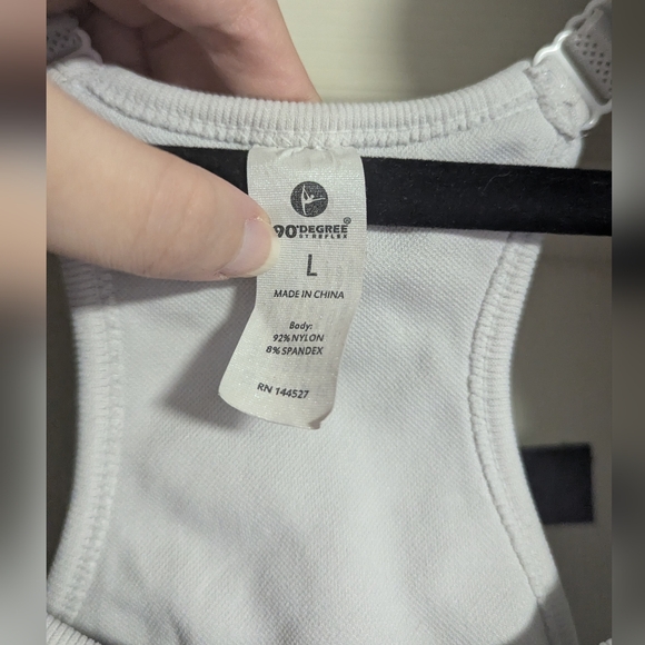 BUNDLE! 3 Racerback Active Sports Bras Workout Gym Set L/XL Compression Unlined - Picture 5 of 7